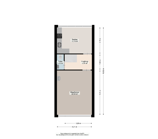 Floorplan - Robijnstraat 46, 9743 KR Groningen